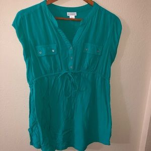 Motherhood- Teal blouse
